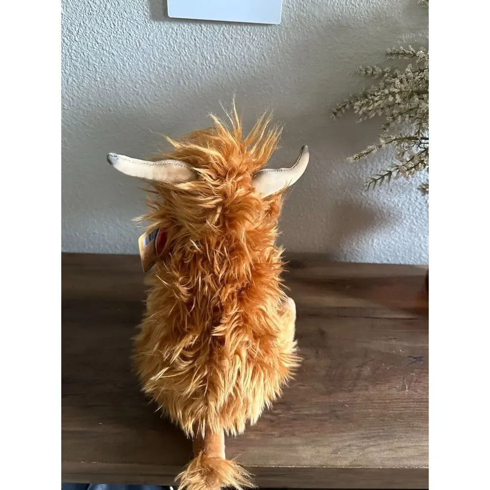 NEW Living Nature Highland Cow Stuffed Animal 10